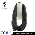 2015 fashion women pom pom polyester black infinity scarf